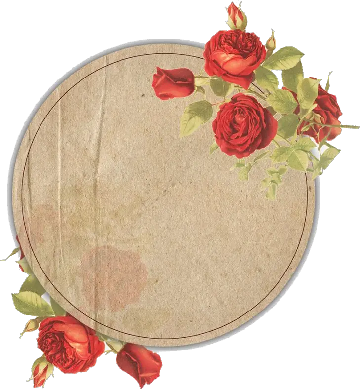 Vintage Floral Frame Png File Mart Red Floral Frame Vintage Oval Frame Png