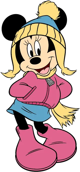 Disney Winter Png U0026 Free Winterpng Transparent Minnie Mouse Winter Outfit Winter Png