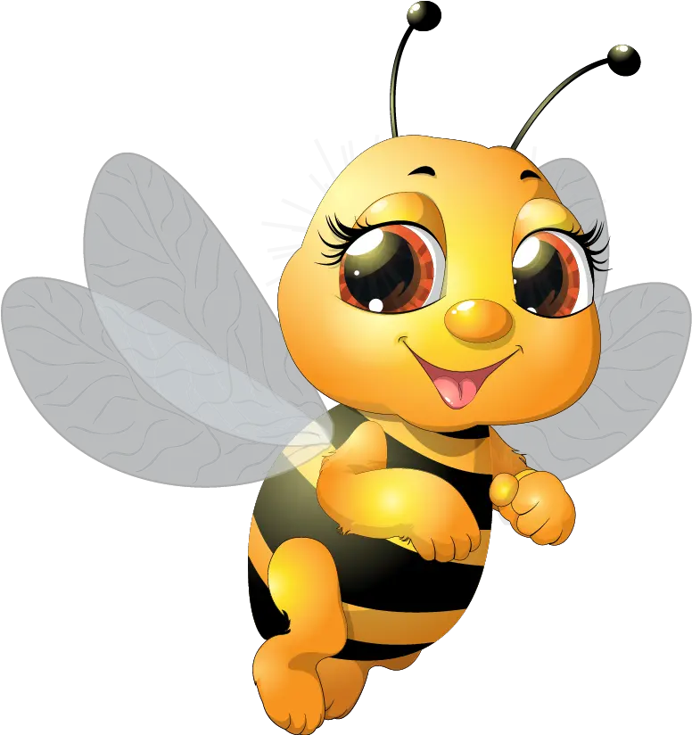 Beauty Bee Png Download Free Clipart Baby Bumble Bee Cartoon Bee Png