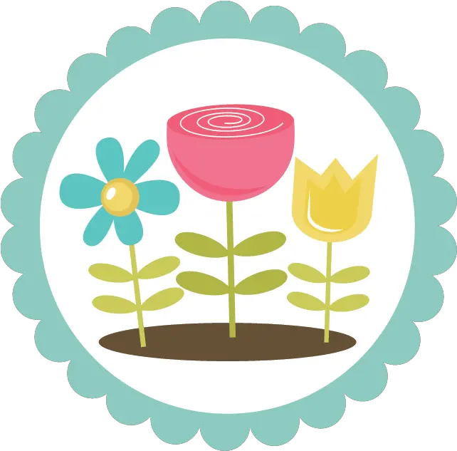 Spring Flowers Svg Files For Scrapbooking Flower Cut Circle Border Baby Girl Png Spring Flower Png