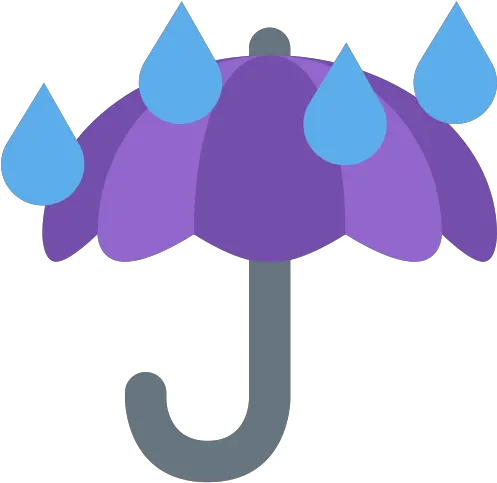 Umbrella With Rain Drops Emoji Meaning Rainy Emoji Png Rain Emoji Png