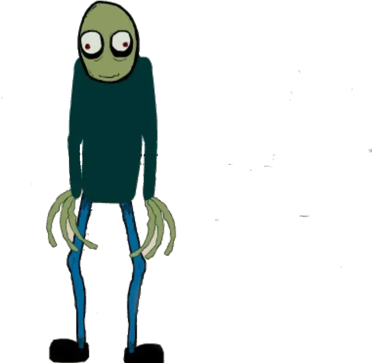 All Hail Salad Fingers Bow Before His Might And Kiss Salad Fingers Png All Might Face Png