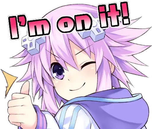 Nep Nep Stickers Neptune Telegram Stickers Hyperdimension Neptunia Nep Sticker Png Neptune Hyperdimension Neptunia Icon