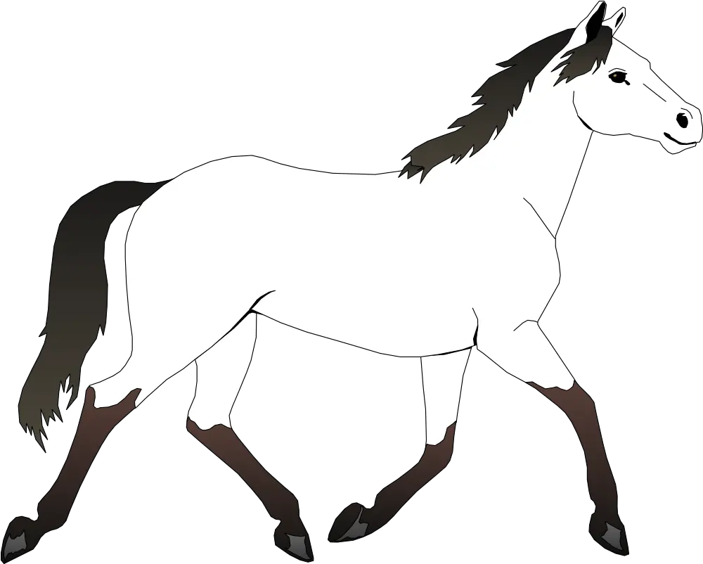 86 Cartoon Horse Png White Horse Png