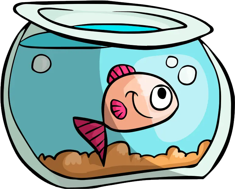 Fish Tank Vector Png Image Transparent Fish Bowl Fish Cartoon Fish Bowl Png