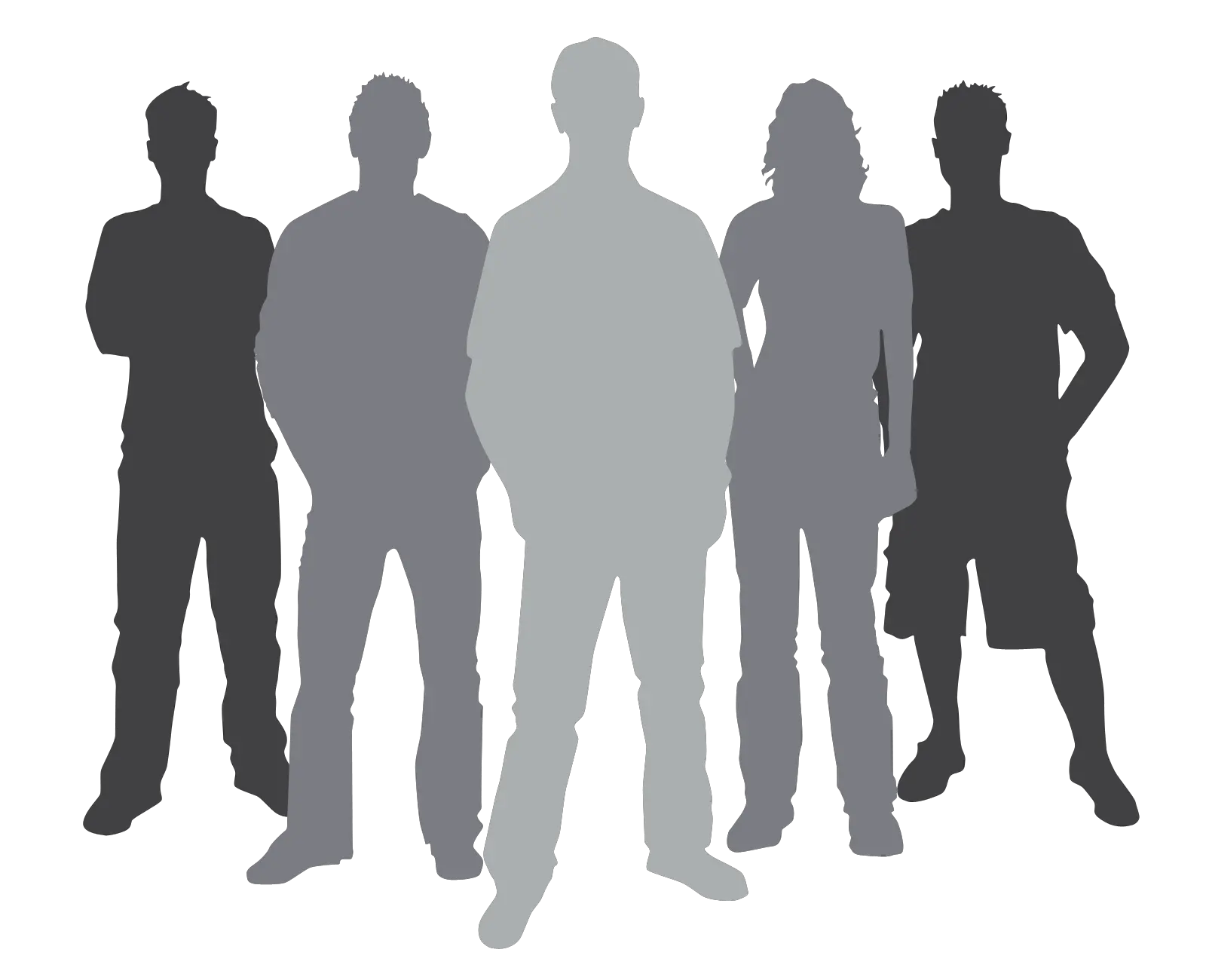 Crowd Clipart High Population Silhouette Of Person Standing Png Group Of People Walking Png