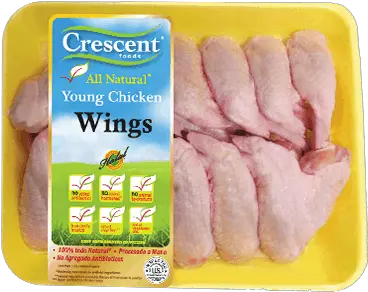 Baked Sriracha Chicken Wings Crescent Foods Premium All Png Chicken Wings Transparent