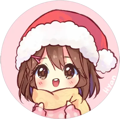 Hyan Hyanna Natsu Winter Chibi Art Png Anime Christmas Icon