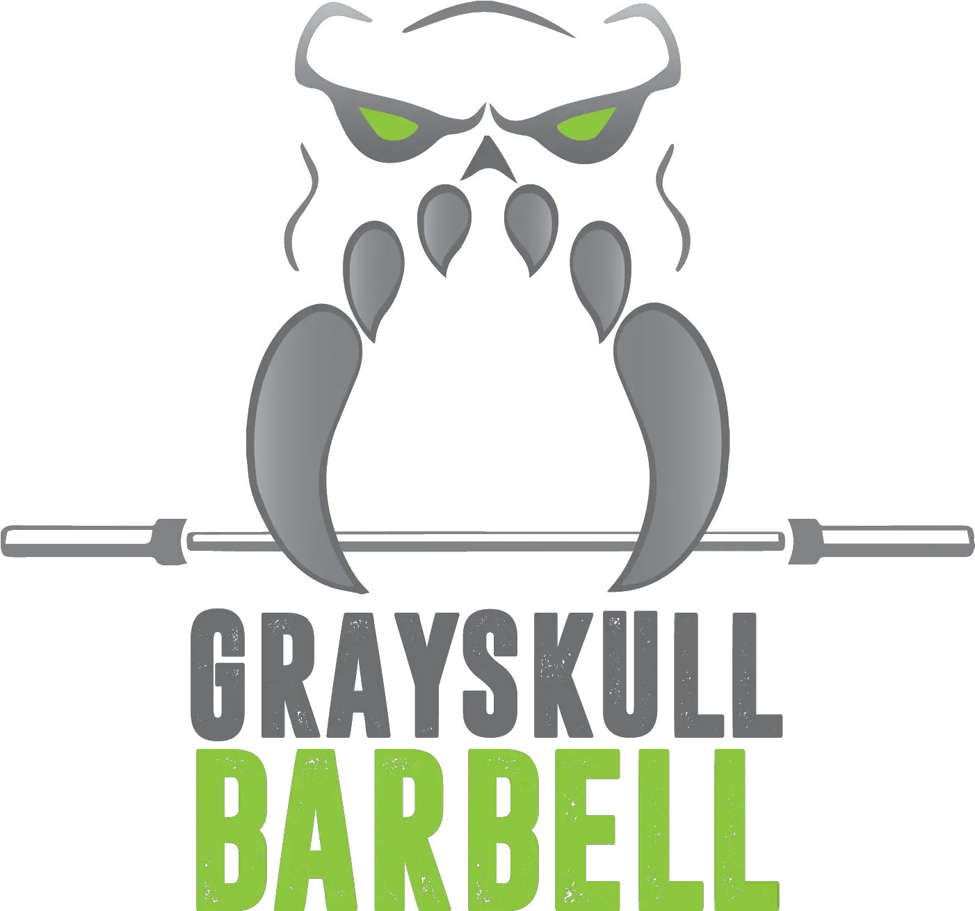 Grayskullbarbelllogoiwhitebarbell Grayskull Barbell Owl Png Barbell Logo