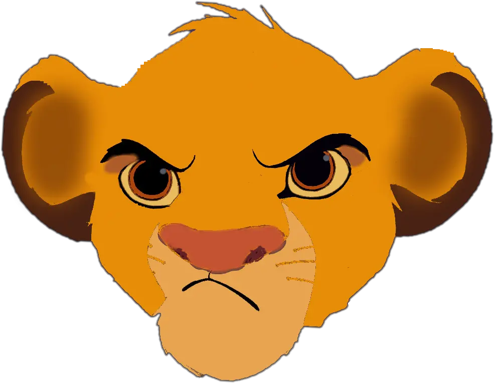 Download Image Unamused Simba Png The King Wiki Simba Head Lion King Simbas Head Simba Png