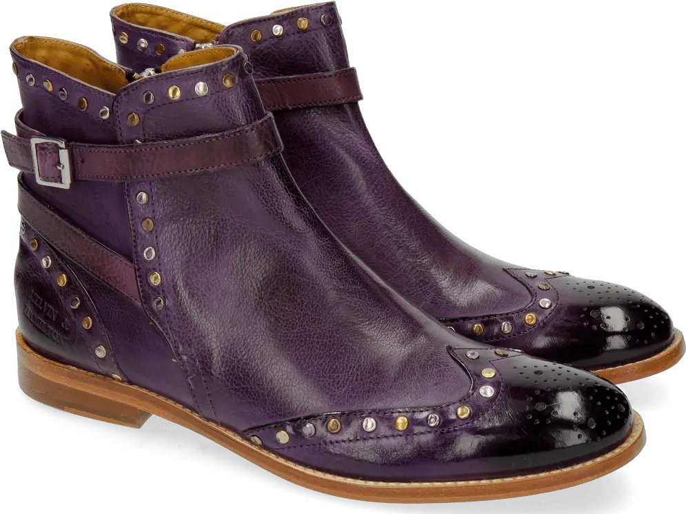 Download Ankle Boots Amelie 11 Milano Round Toe Png Purple Flame Png