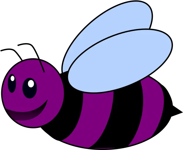 Purple Bee Clip Art Vector Clip Art Online Pink Bumble Bee Vector Png Cartoon Bee Png