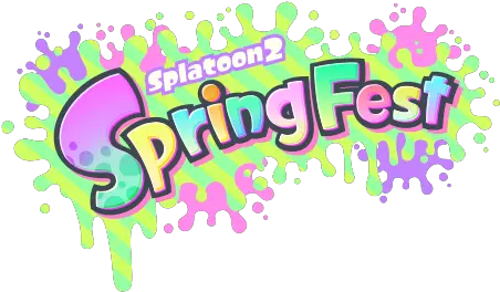 Free To Grab Splatoon 2 Spring Fest Logo Png Splatoon Logo Png