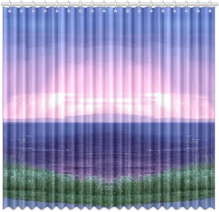 Purple Rain Window Curtain 50x96two Piece Id D204329 Window Blind Png Rain On Window Png