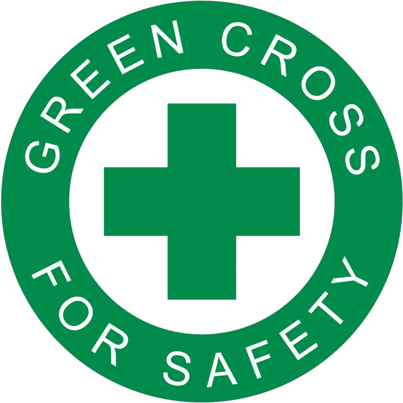 Green Cross For Safety Logo Green Cross Png Cross Logo Png