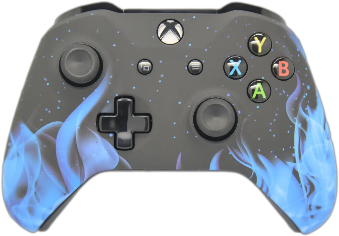 Blue Flame Xbox One S Controller Xbox Elite Custom Controller Png Blue Flame Png