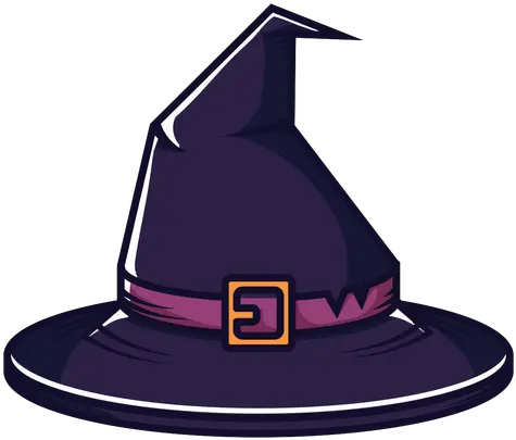 Witch Hat Front View Cartoon Transparent Png U0026 Svg Vector File Chapeu De Bruxa Desenho Witch Hat Png