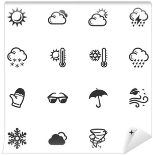 Wall Mural Weather Icons Pixersus Winter Weather Icons Png Free Weather Icon Set Png