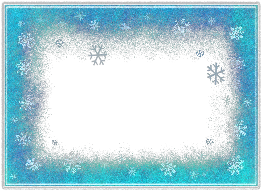 Frame Winter Flakes Frozen Transparent Background Ice Png Frost Border Png