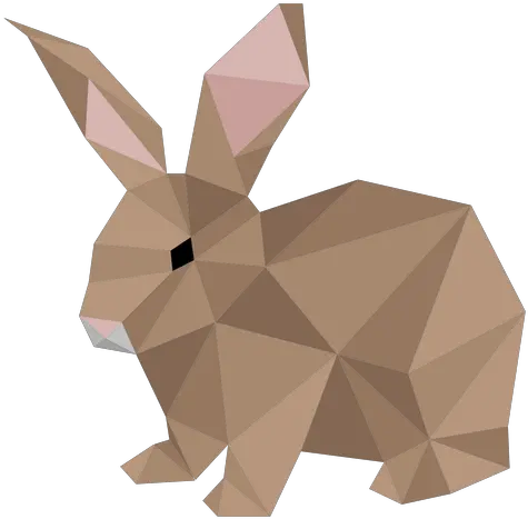 Rabbit Bunny Muzzle Ear Low Poly Transparent Png U0026 Svg Domestic Rabbit Rabbit Png