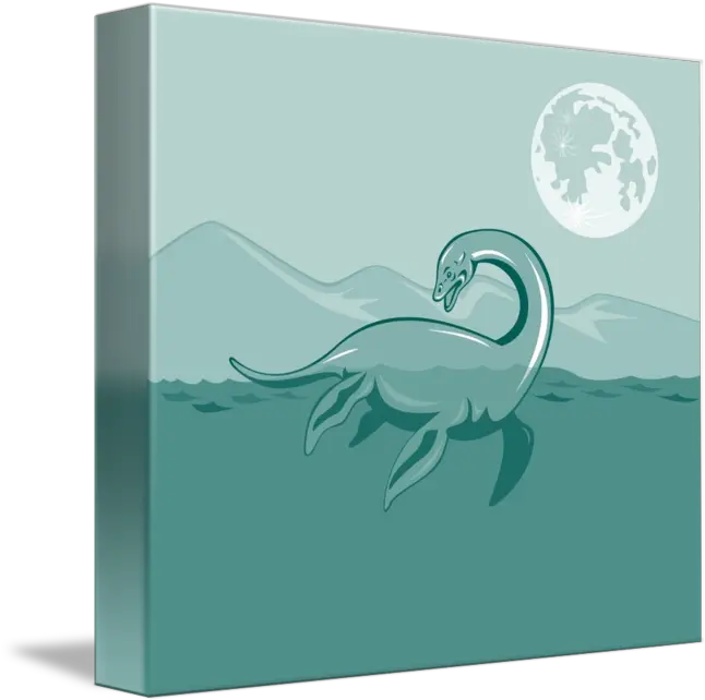 Loch Ness Monster Retro By Aloysius Patrimonio Loch Ness Monster Cartoon Png Loch Ness Monster Png