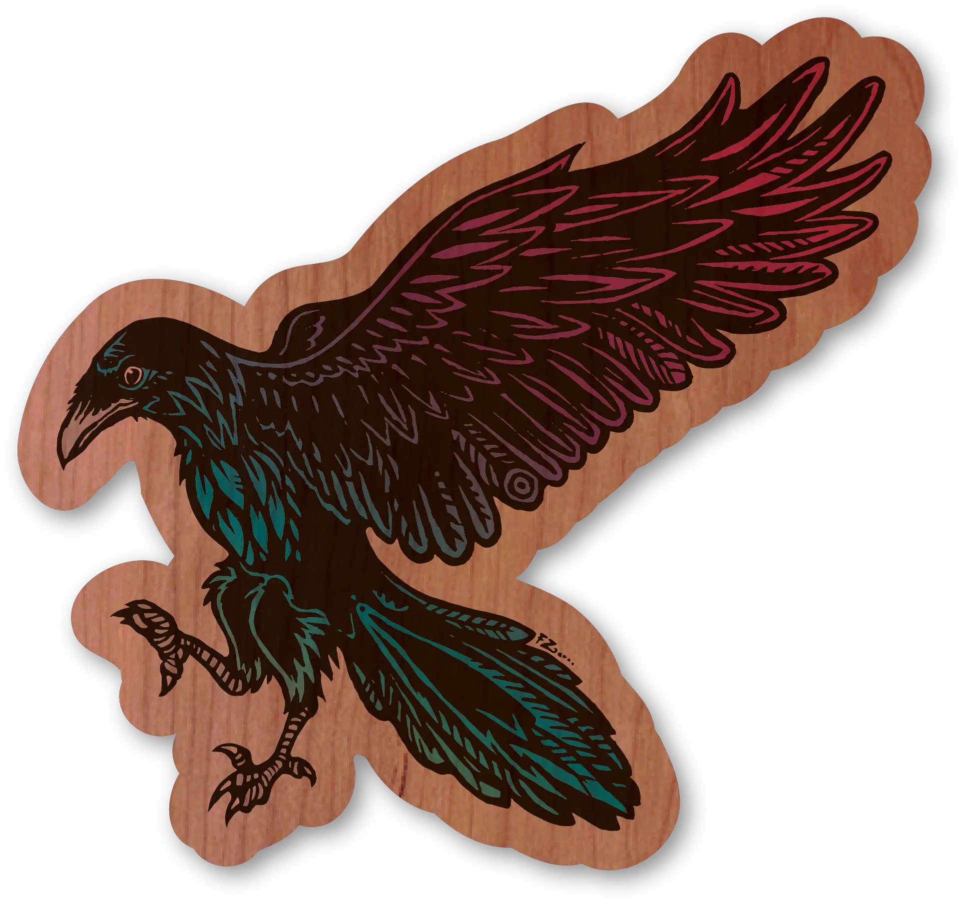 Cosmic Raven Automotive Decal Png Vulture Icon