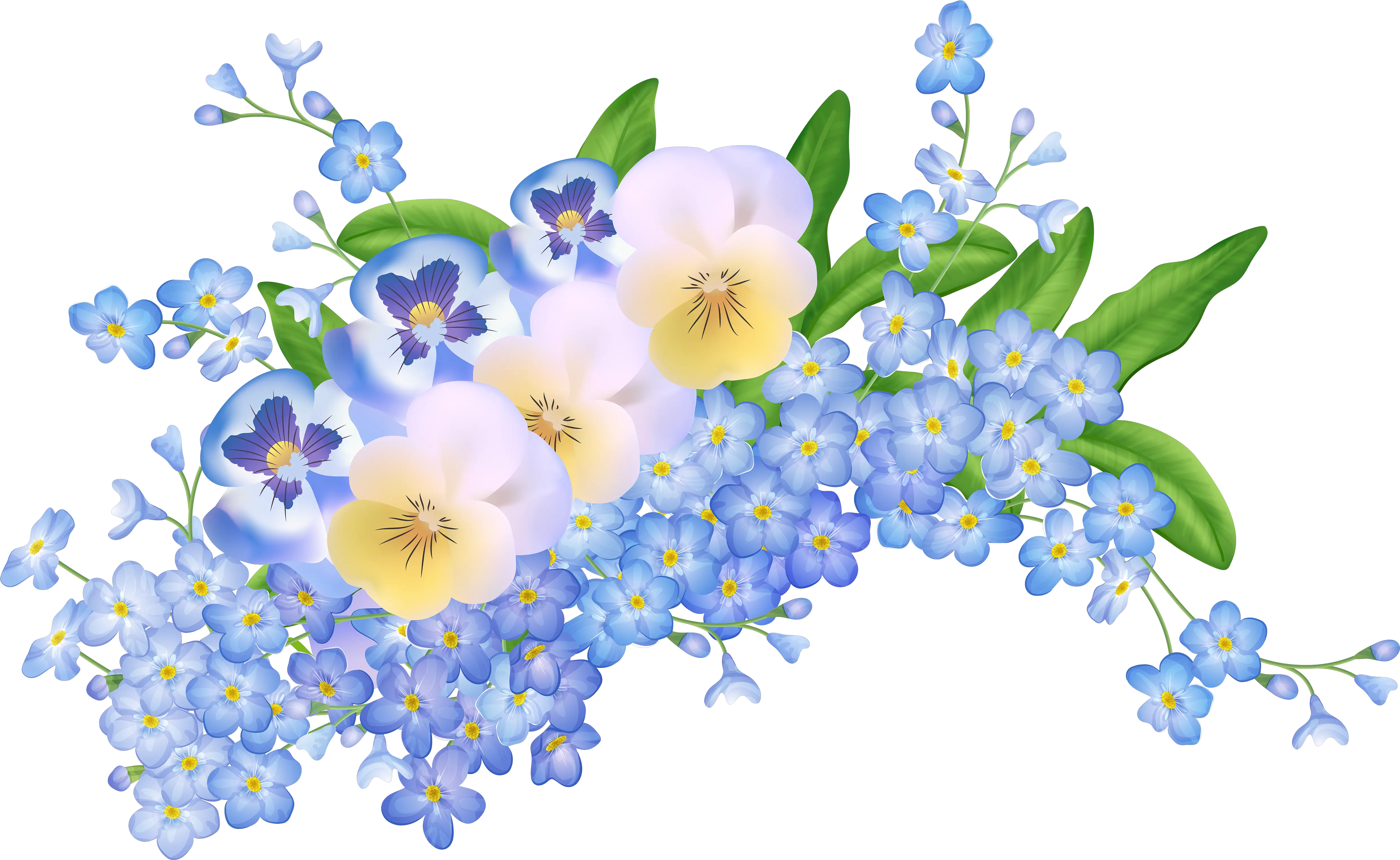 Flower Clip Art Spring Flowers Clipart Transparent Background Png Spring Background Png