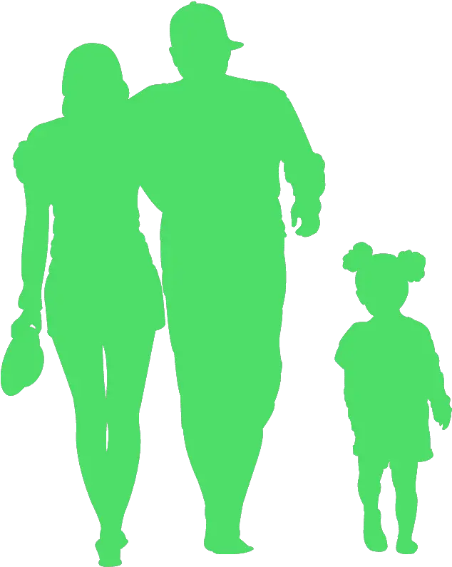 Family Walking Silhouette Silhueta Familia Png Family Walking Png