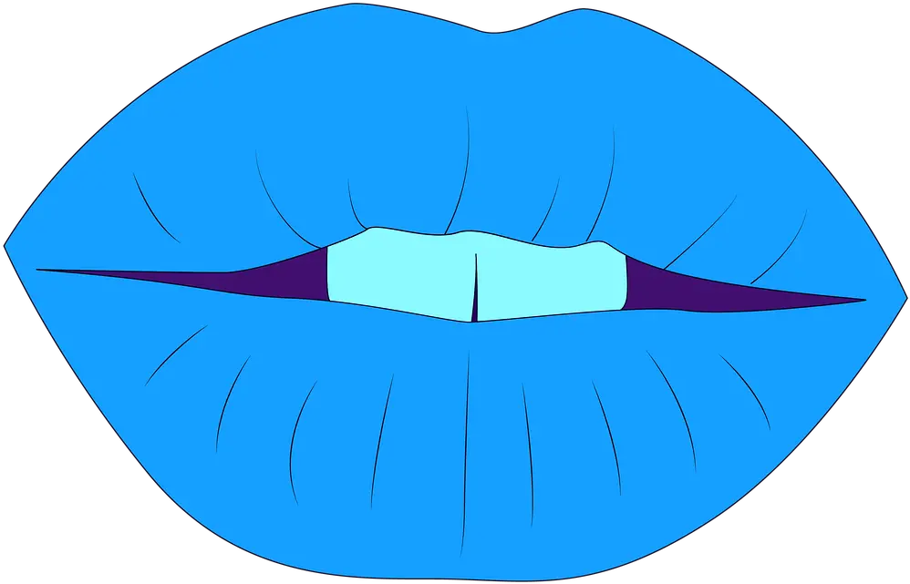 Blue Lips Sexy Front Free Image On Pixabay Mos Def True Magic Png Lipstick Kiss Transparent Background