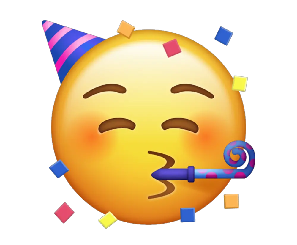 Party Face Emoji Party Face Emoji Png Think Emoji Png