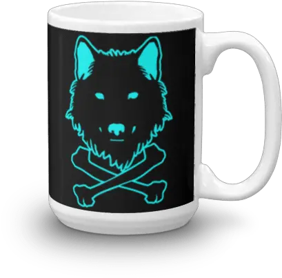 Download Hd Black Wolf Siren Ghost Jolly Roger Coffee Cup Mug Png Ghost Silhouette Png