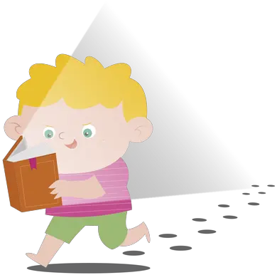 Running Boy Book Transparent Png U0026 Svg Vector File Cartoon Cartoon Book Png