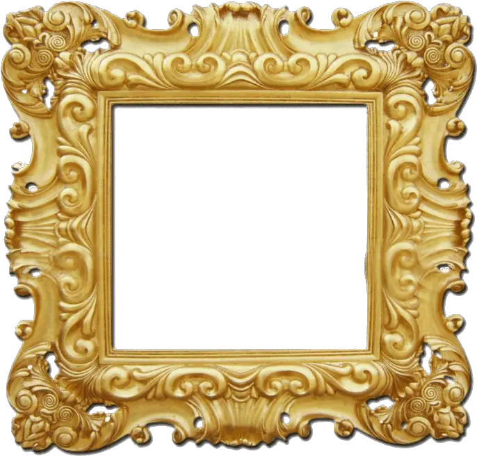 Gold Frame Picture Baroque Frame Transparent Png Gold Frames For Wedding Video Gold Frame Transparent