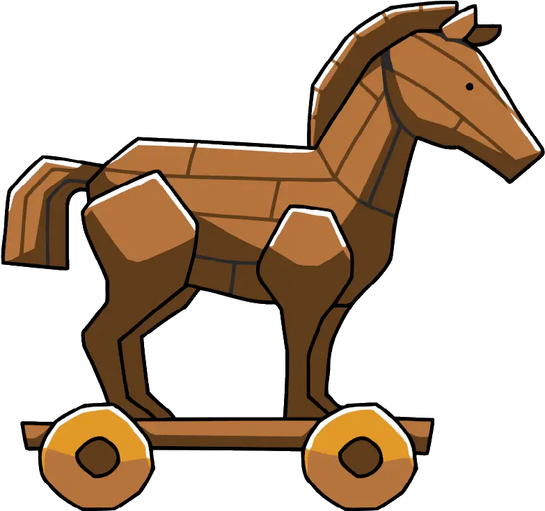 Trojan Horse Illustration Transparent Worm Trojan Horse Computer Virus Png Cartoon Horse Png