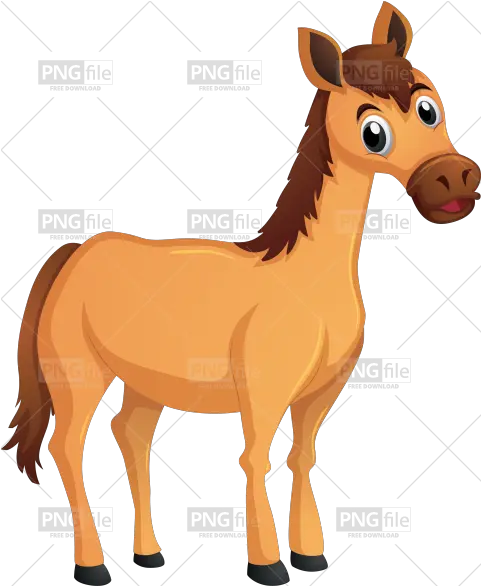 Baby Horse Cartoon Png Free Download Transparent Horse Cartoon Png Cartoon Horse Png