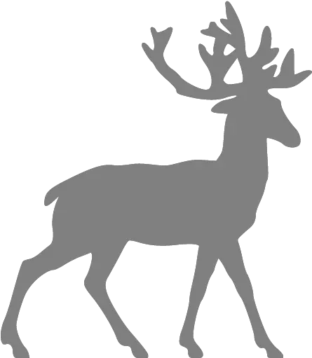 Gray Deer Icon Free Gray Animal Icons Deer Silhouette Png Reindeer Antlers Transparent